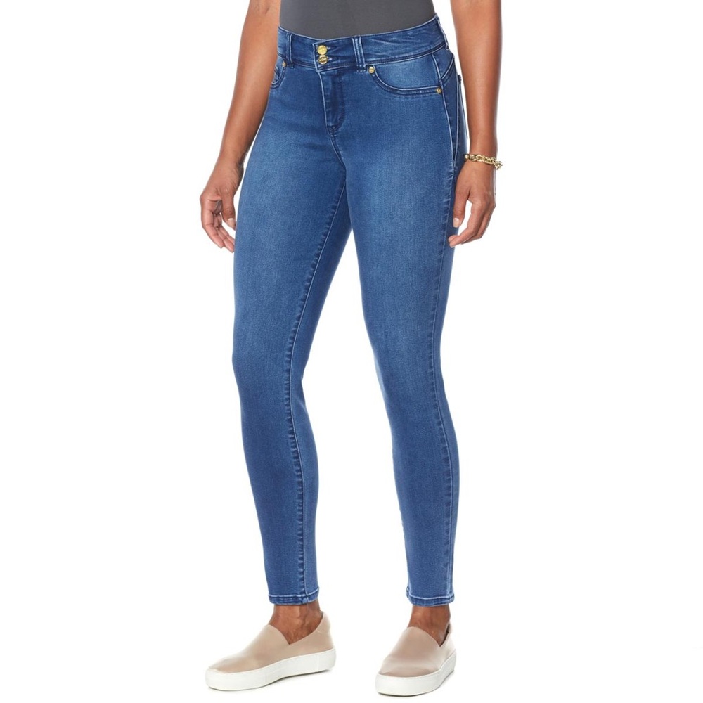 NWT IMAN Global Chic Luxury Resort 360 Slim Skinny Jean Size:8
